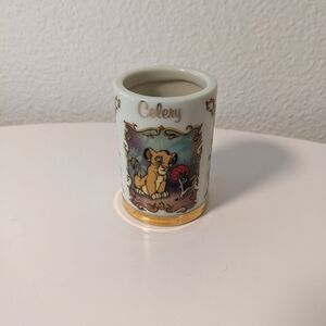 1995 Lenox Disney Spice Jar - Celery / Lion King - No Lid